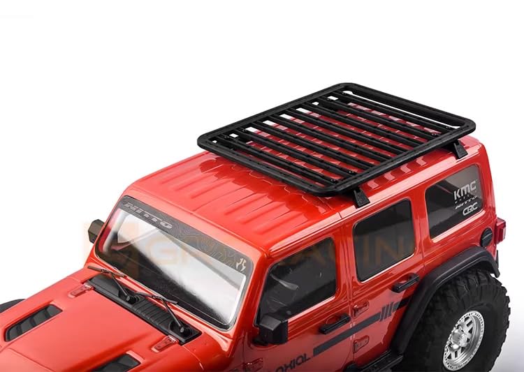 Carbon Hybrid Nylon Plastic Realistic Roof Rack for 1/10 RC Crawler TRX-4 TRX-6 axial scx10 Remanufactured Parts (G172FB(Medium)) - color: G172fb (Medium)