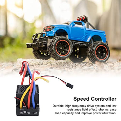 80A RC Car ESC, Electronic Speed Controller 80A Water Proof Brushless Heat Dissipation ESC Universal for RC Boats Aircraft Airplane