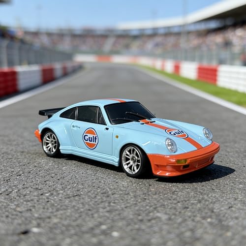 YUCT LDRC LD1898 1/18 RWD RC Porsche Drift Car with Gyro（Blue | RC Drift Car with Proportional Throttle Steering, Metal Drive Shaft & Alloy Shell Adults - color: Ld1898-blue