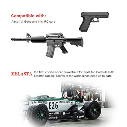 melasta 9.6V 2000mAh NiMH AA Battery Pack for Airsoft/RC Cars | Tamiya connector. Compatible with RC cars, boats, gadgets, and airsoft guns. Rechargeable high-capacity pack.