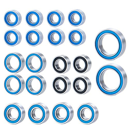 1 Set/22PCS Steel RC Car Precision Sealed Ball Bearing Kit for TRX4M 1/18th RC Crawler Car Upgrades Parts