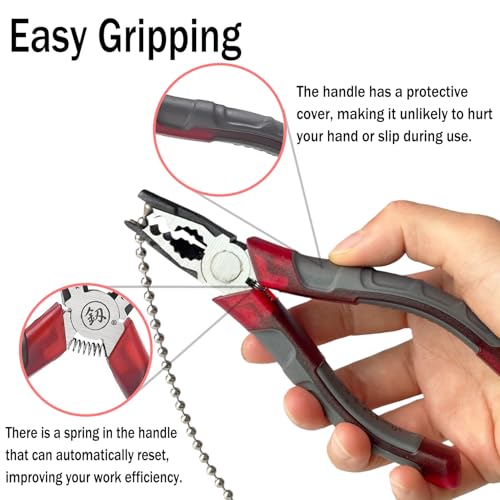 Chain Joining Tool Pliers for Metal Ball Chains, Manual Cutting Joining Plier, Ball Metal Connector Tool Splicing Combination Pliers For Curtain Roller Blind Accessories Connector