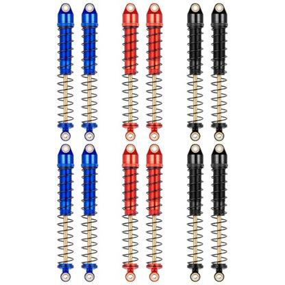 4Pcs Rc Metal Shock Absorber 70/80/90/100/110/120mm Damper For Tamiya CC01 TRX4 Axial SCX10 D90 D110 RR10 1/10 RC Crawler Car(Black) (110MM) - size: 110MM