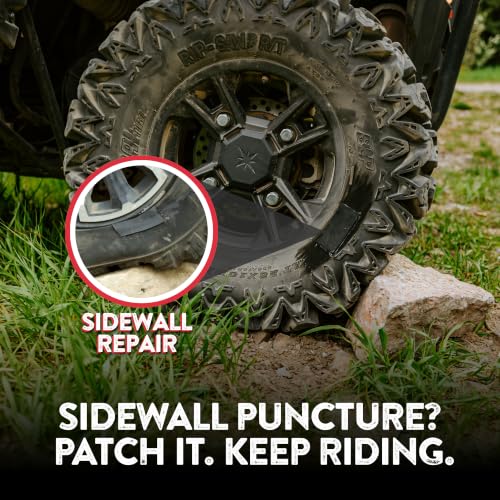 GlueTread Full-Size 4x4 Sidewall Tire Repair Kit | Sidewall Tire Patch Kit Puncture Repair Kit for Off-Road 4x4 Vehicles | Improved Rubber Formula No Accelerator Needed 10 Minutes Curing Time