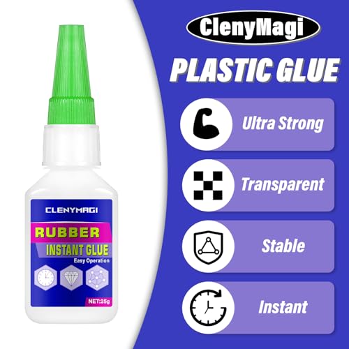 2 Pcs Clear Rubber Glue, Fast Drying Super Glue for RC Tire, Shoes, Belt, Soles, Hose, Mat Repair and More, Waterproof, Heat-Resistant Strong Adhesive - size: 2 Pack