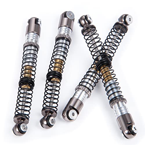 Metal 53mm Skocks Kit RC Crawler Long Shocks Absorber Damper for 1/24 Axial Scx24 Vehicle Deadbolt C10 AXI00005 AXI00006 (Titanium) - color: Titanium
