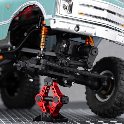 RC Jack Stands Adjustable Mini Scale Height Jack Stands | Compatible with 1/18 1/24 TRX4M Axial SCX24, Upgrades, RC Crawler Car