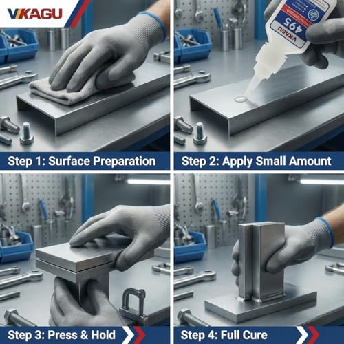 495 Instant Adhesive Super Glue Industrial Grade Clear 20g Suitable for Metal Rubber and Plastic 4 Pack - size: 495, style: 4 Pack
