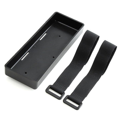 Black Battery Box Tray Case Compatible with 1/10 1/8 RC Crawler Axial SCX10 D90 TRX4 (2 PCS) - style: 2 PCS