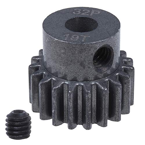Hobbypark Metal Steel Pinion Gear Set 0.8 Metric 32 Pitch (15T & 17T & 19T),Motor Gears for 1/10 Traxxas Slash 4x4, Rustler VXL, Stampede, Summit, E-Revo Parts