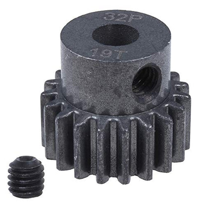 Hobbypark Metal Steel Pinion Gear Set 0.8 Metric 32 Pitch (15T & 17T & 19T),Motor Gears for 1/10 Traxxas Slash 4x4, Rustler VXL, Stampede, Summit, E-Revo Parts
