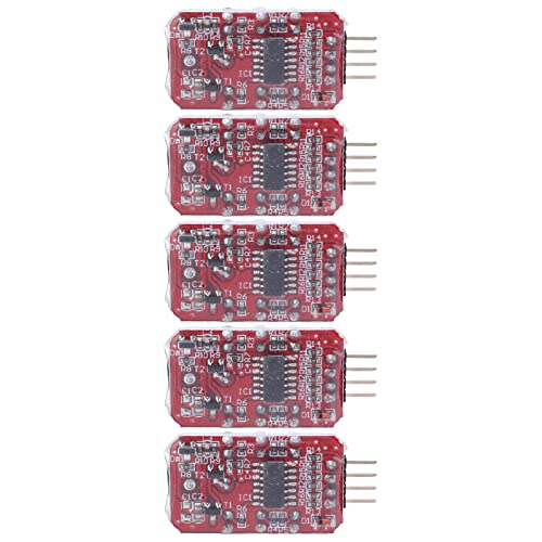 FTVOGUE Lipo Battery Voltage Alarm, Compact Real Time Low Voltage Monitor with Buzzer LED Warning for RC Drones DIY Electronics PCB 2S 3S Battery Checker 5 Pack