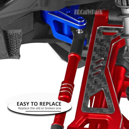 Aluminum Tie Rod & Servo Horn Upgrades Part for 1/10 WideMaxx/X-Maxx,RC Fixed Link Steering Servo Arm,RC Truck Mode #89086-4,#89076-4,Navy Blue - color: Navy Blue - (Tie Rod & Servo)
