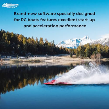 80A 2–6S Water-Cooled Brushless Marine ESC for RC Boat, Boat ESC with XT90 & 4.0mm Bullet Connectors