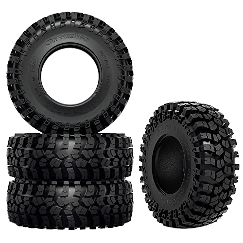 GLOBACT 2.2" RC Crawler Tires 124 * 46mm for 1/10 TRX4 TRX6 SCX10 Redcat | 1/10 RC Crawler Tires, TRX4 Tires, TRX6 Tires, SCX10 Tires