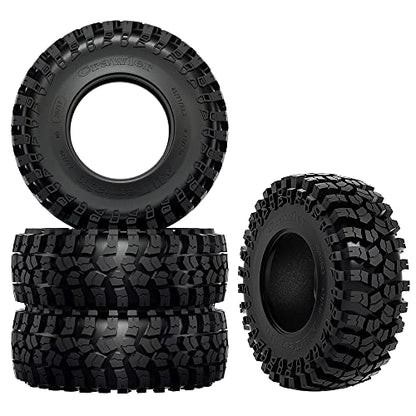 GLOBACT 2.2" RC Crawler Tires 124 * 46mm for 1/10 TRX4 TRX6 SCX10 Redcat | 1/10 RC Crawler Tires, TRX4 Tires, TRX6 Tires, SCX10 Tires