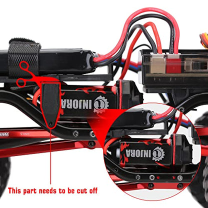 INJORA 050 66T Brushed Motor with Metal Mount for Axial SCX24 Upgrade