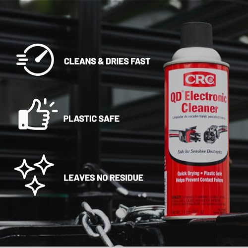 CRC 05103 QD Electronic Cleaner -11 Wt Oz | Electronic Contact Cleaner, Circuit Board Cleaning, Sensitive Electronics, Fast Drying, No Residue.
