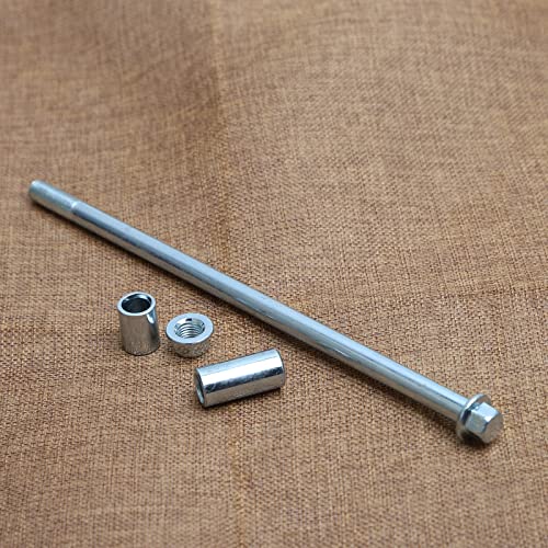 Mokuo 10mm 235mm Front Rear Axle with Bushing 6mm 20mm 32mm Fit for Motorcycle Pit Dirt Bike Moped Scooter QUAD ATV Mini Bike Parts - size: 10-235