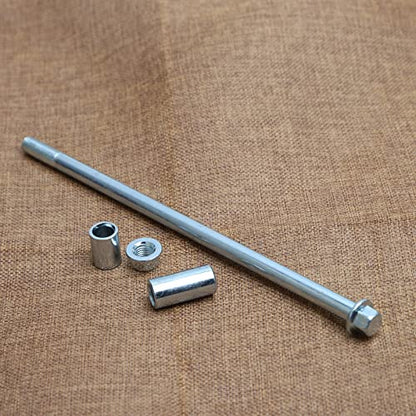 Mokuo 10mm 235mm Front Rear Axle with Bushing 6mm 20mm 32mm Fit for Motorcycle Pit Dirt Bike Moped Scooter QUAD ATV Mini Bike Parts - size: 10-235