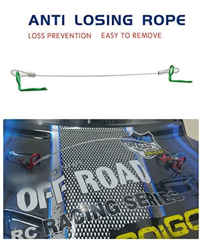 RC Body Clips 90-Degree Angle for 1/8 1/10 1/12 Scale Model Car | 90-Degree Angle Universal Body Clips Rust Resistant,Stainless Steel,Excellent Durability RC Car Truck Buggy Shell Replacement