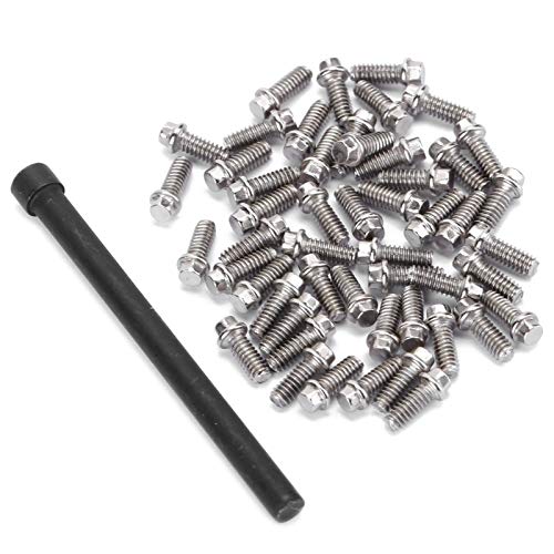 50Pcs RC Car Wheel Rims Hub Screws Kit, Stainless Steel M2 Screws for 1/10 RC Crawler Car 1.9 Beadlock Rings