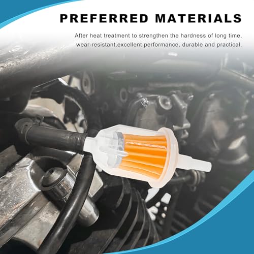 2 PCS Gas Inline Fuel Filters, 1/4 Inch × 5/16 Inch Inline Fuel Filter Replacement with Magnet, Small Gasoline Filters Replaces AM116304 120-436 25 050 22-s Gy20709 21541500