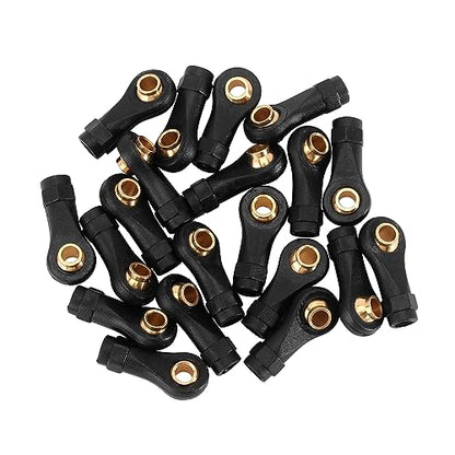 INJORA Plastic Rod Ends with Brass Link Balls for 1/18 TRX4M, 20Pcs