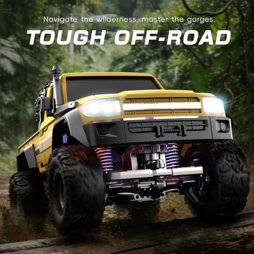 1:20 Scale RC Crawler RTR RC Rock Truck 4x4 2.4GHZ Hobby Grade Remote Control Car Model Vehicle RC Buggy (02-Red) - color: 02-red