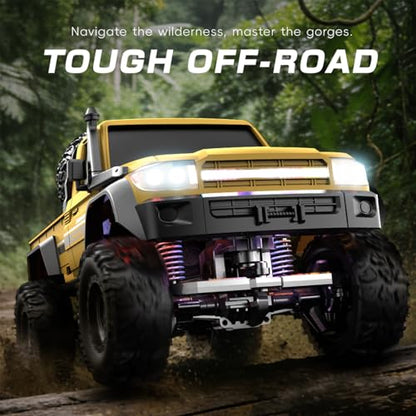1:20 Scale RC Crawler RTR RC Rock Truck 4x4 2.4GHZ Hobby Grade Remote Control Car Model Vehicle RC Buggy (01-Yellow) - color: 01-yellow