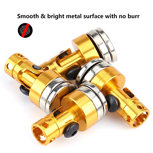 4PCS RC Magnetic Body Post, 1:10 Aluminum Magnetic Mot, Body Post Mot for RC Car(Yellow) - color: Yellow