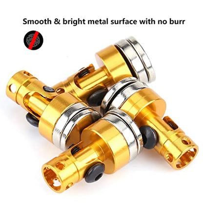 4PCS RC Magnetic Body Post, 1:10 Aluminum Magnetic Mot, Body Post Mot for RC Car(Yellow) - color: Yellow