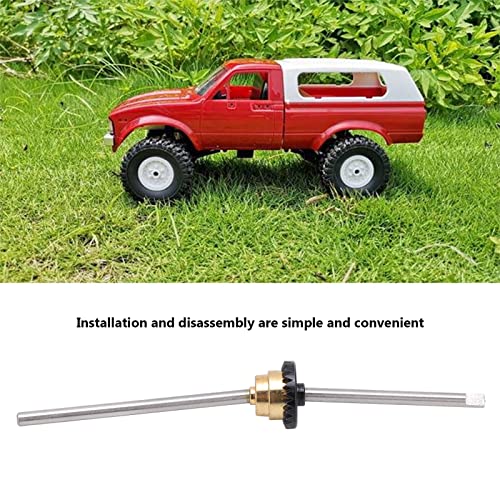 RC Metal Differential Gear Middle Axle Modification Kit Aluminum Alloy Heavy Duty Drivetrain Upgrade Assembly Enhanced Off Road Traction Part for WPL C14 C24 C34 1 16