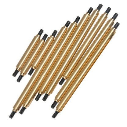 MOHERO Brass Metal Steering & Suspension Linkage Kit Upgrade Parts for 1/10 RC TRX-4 TRX4 Car Pack of 10