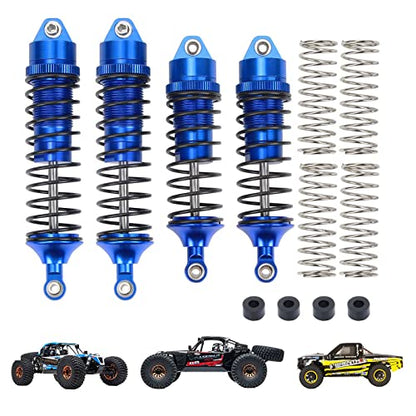 RCAWD Shock Absorber Front Rear for LOSI 1/10 Lasernut U4, Tenacity DB Pro, TENACITY TT Pro 4WD SCT Upgrades, RC Shocks Damper 90mm 100mm, Hop Ups Parts #LOS233011, LOS03028, LOS03027, LOS03019 Blue - color: Blue