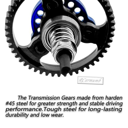 Hardened Steel 52T Slipper Clutch Eliminator Upgrades Part for Slash 4X4/VXL Stampede 4X4/VXL Rustler 4X4/VXL,52T Spur Gear with Pinions Gears Set (15T 17T 19T) Hops up,#6878,Navy Blue - color: Navy Blue(52T)
