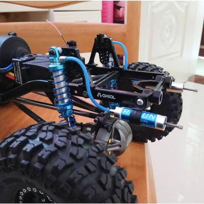 Adjustable Oil Piggyback Shock Absorber 70-123mm with Remote Reservoir for 1/10 RC Crawler Axial SCX10 Wraith CAPRA RR10 TRX4 (76mm 2pcs) - color: 76mm 2pcs