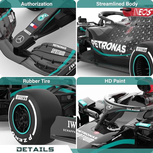 Voltz Toys Authentic Licensed 1:18 Mercedes-Benz F1 W11 Remote Control Car - F1 Collection RC car Series for Kids and Adults - 2.4GHz RC Car for Gift (1:18 Mercedes-Benz F1 W11) - color: 1:18 Mercedes-benz F1 W11