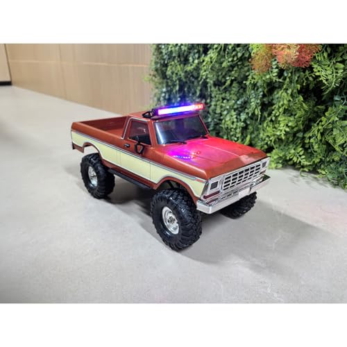 1/16 RC Crawler Pickup Truck, 2.4G Full-Proportional HB-R1611 RC Rock Crawler Pickup with Lights, 4WD 10KM/H Remote Control Crawler Truck for Adults, Collectible Gift - color: Red