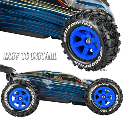 RC Wheels and Tires Off Road Monster Truck TRX E-REVO Summit HPI SAVAGEGT-2XS REDCAT Volcano-16 for 1/12 1/14 1/16 E-REVO RC 16208 16209 16210,Rc Plastic Wheels,Navy Blue - color: Navy Blue- (Rc Wheels Tires)