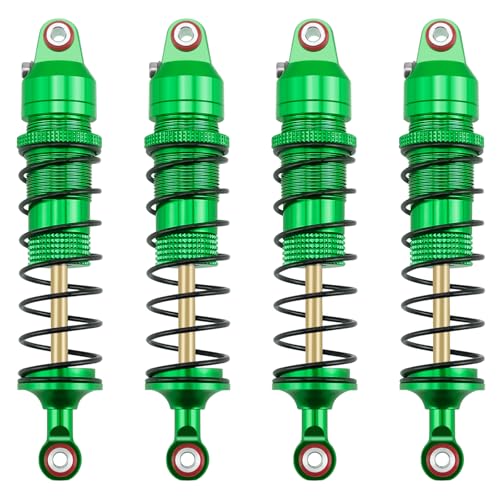 89mm Threaded Damper for Tra-xxas 1:16 Mini Maxx 4WD XRT VXL-3S | Monster Truck Upgrades Green Aluminum 7075 Alloy Adjustable Spring Shock Absorber - color: Green