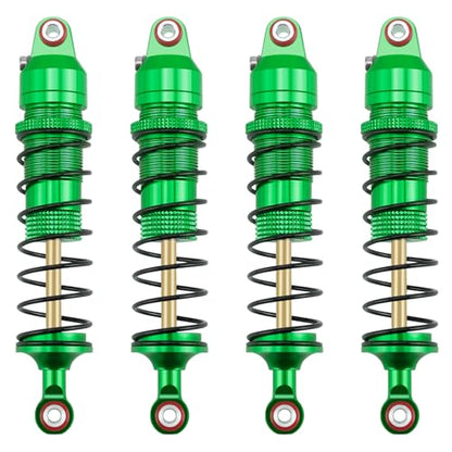 89mm Threaded Damper for Tra-xxas 1:16 Mini Maxx 4WD XRT VXL-3S | Monster Truck Upgrades Green Aluminum 7075 Alloy Adjustable Spring Shock Absorber - color: Green