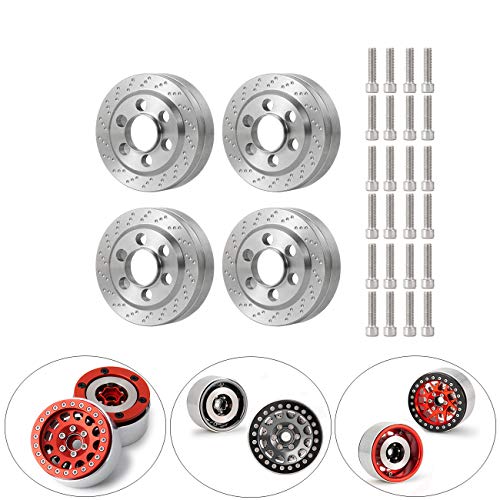 QUE-T 4pcs Heavy Duty Wheel Weights for 1/10 RC 1.9" Beadlock Rims Crawler - color: Fit for 1.9" Wheel