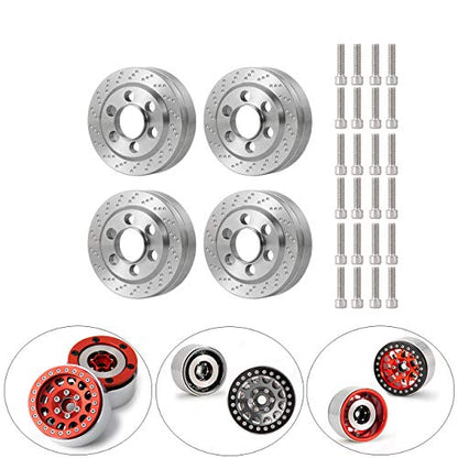 QUE-T 4pcs Heavy Duty Wheel Weights for 1/10 RC 1.9" Beadlock Rims Crawler - color: Fit for 1.9" Wheel