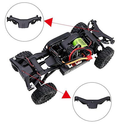 for AXIAL SCX30 Plastic Painted Unpainted Body Kit Shell Cover with Light Bucket Mount Spare Tire Mount for 1/30 RC Crawler Replace DIY Upgrade (White) - color: White