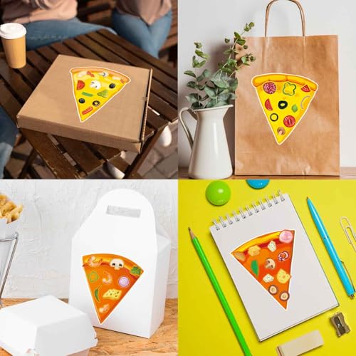 24 Sheets Make a Pizza Stickers for Kids, Make Your Own Stickers | Pizza Parties Cute Party Favors Decorations, DIY Arts Birthday Games Family Night - style: Pizza