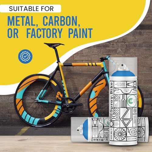 Spray.Bike Spray Paint - Bomber (Medium Sky Blue) | Designed Mainly for Bicycles | Multi-Use Acrylic Spray Paint for Metal, Plastic | High Coverage Bike Paint, 400ml - color: Bomber