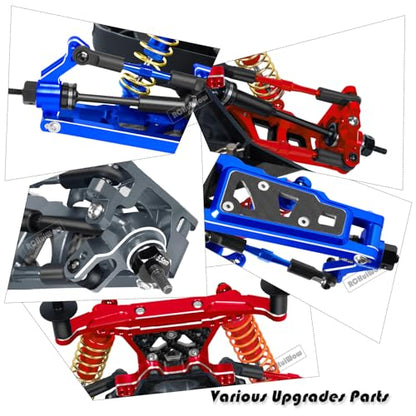 RC Alloy Caster Block,Steering Blocks,Rear Stub Axle Carriers Upgrades Part for 1/10 Slash 4WD(VXL),Titanium