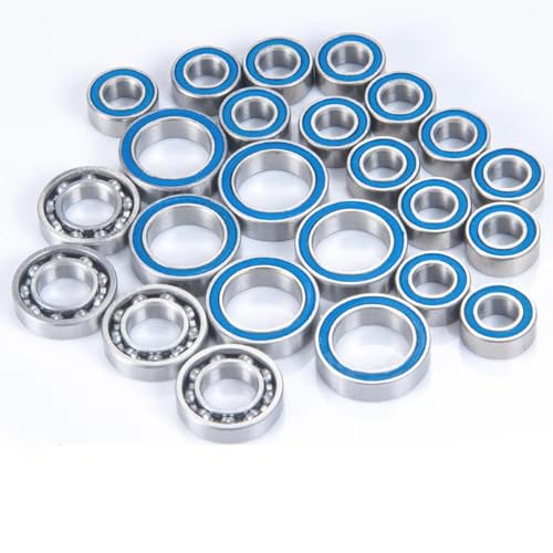 Rc Accessories for Element for Enduro for Sendero 1/10 24Pcs Wheel Hub Axle Blue Rubber Sealed Bearing Kit RC Car Truck Model Parts