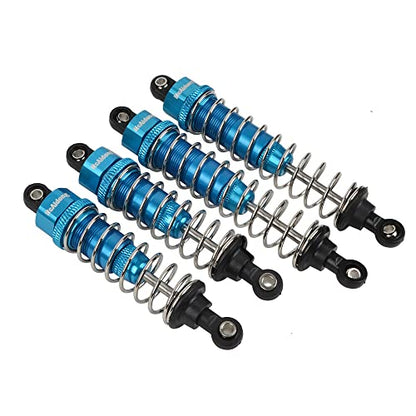 Aluminum Front & Rear Shock Absorber Assembled for Tamiya TT-02B Redcat Hongnor LRP HPI Team LOSI 1/10 Buggy Car (Blue) - color: Blue
